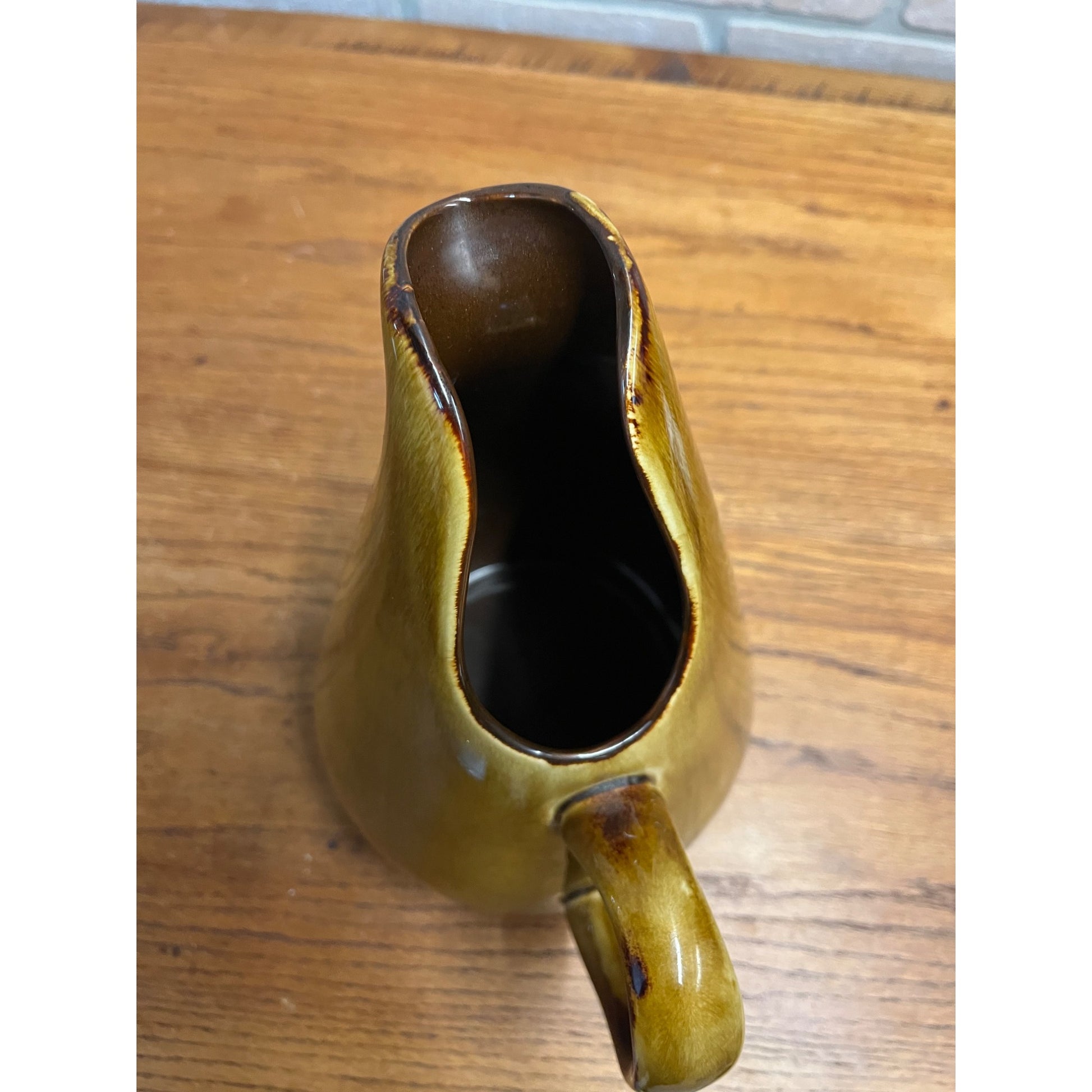 Russel Wright Oneida Pitcher American Modern Chicory Brown 11" H Water Jug 1950s