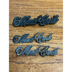 Vintage Monte Carlo Emblem Badges Script Lot OEM Original Camaro