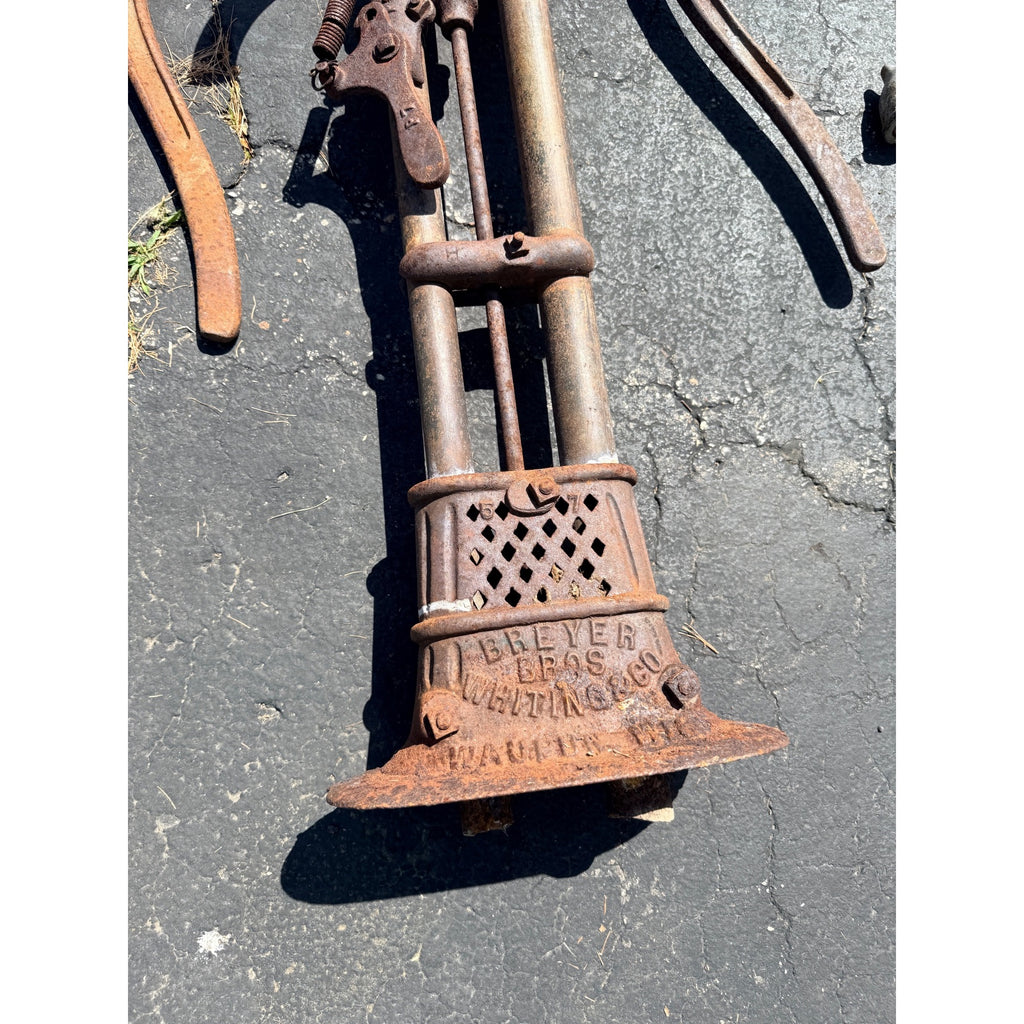 Antique Cast Iron Water Well Hand Pumps Althouse Wheeler & Breyer Bros Waupun Wis