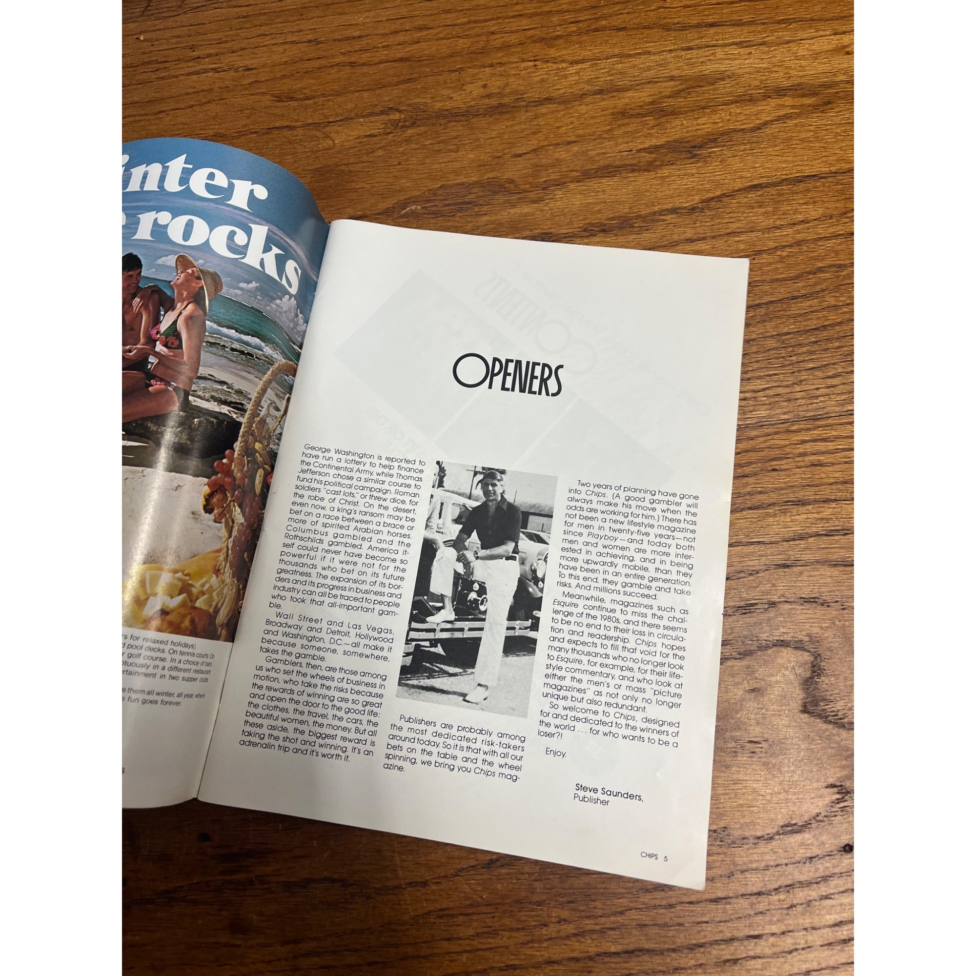 Chips For The Winners Of The World Magazine - Premier Edition July 1980
