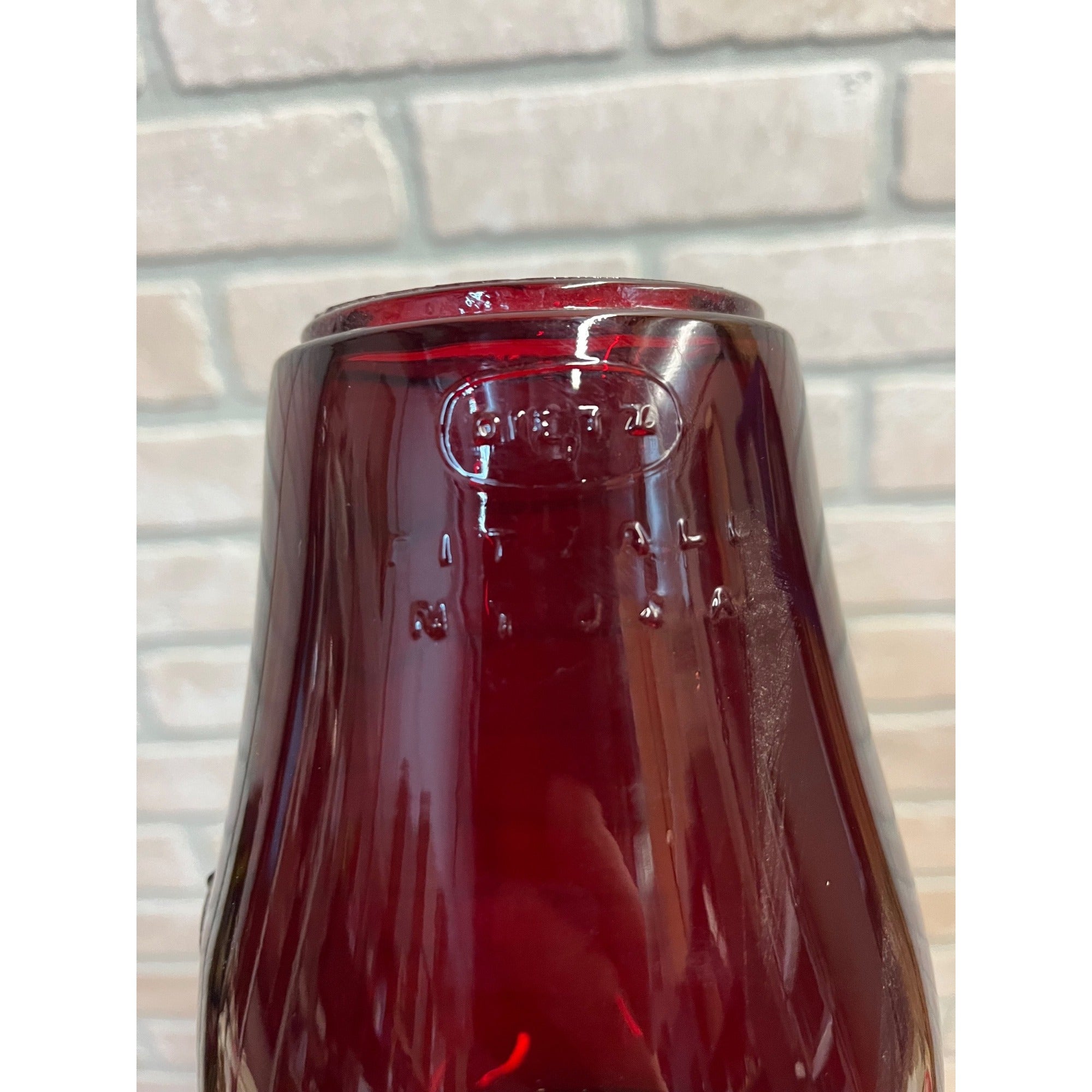 Dietz Fitzall Ruby Red Glass Lantern Globe Replacement 2H Loc-Nob