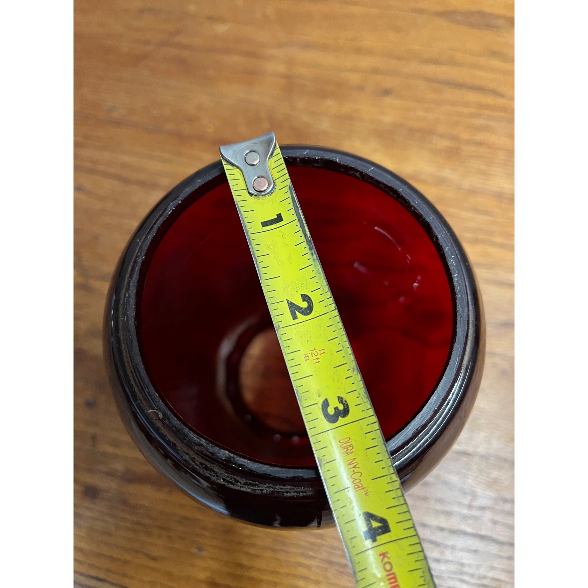 Dietz Fitzall Ruby Red Glass Lantern Globe Replacement 2H Loc-Nob