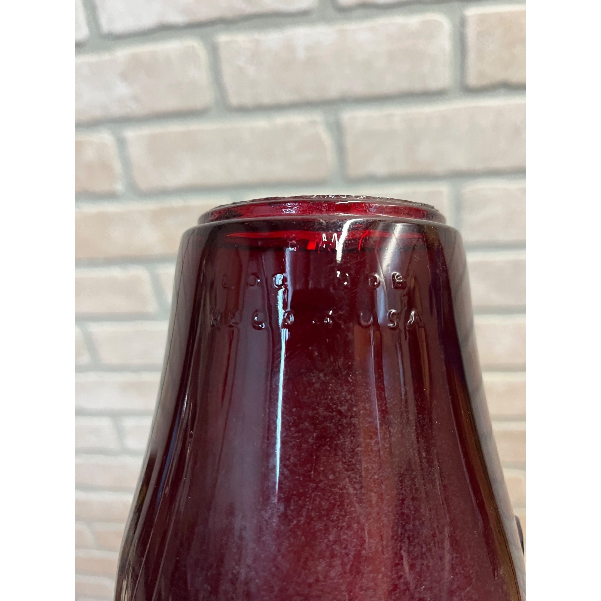 Dietz Fitzall Ruby Red Glass Lantern Globe Replacement 2H Loc-Nob