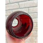 Dietz Fitzall Ruby Red Glass Lantern Globe Replacement 2H Loc-Nob