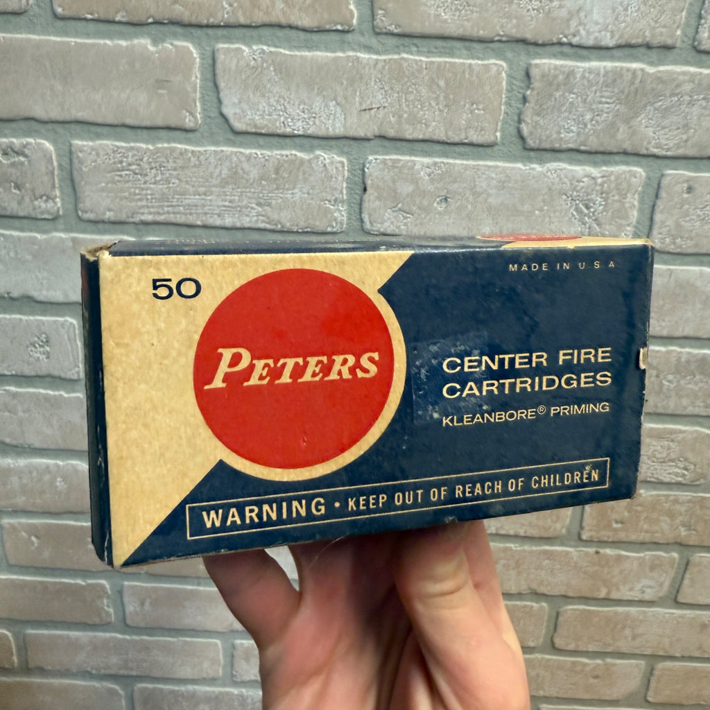 Vintage Peters Empty Center Fire Cartridge Box 38 Police Service Box
