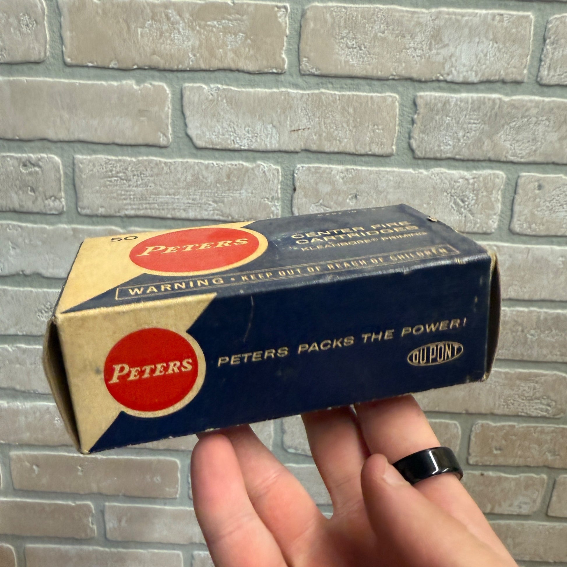 Vintage Peters Empty Center Fire Cartridge Box 38 Police Service Box