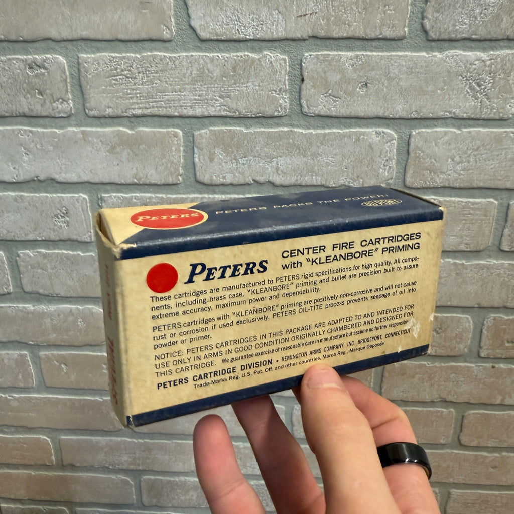 Vintage Peters Empty Center Fire Cartridge Box 38 Police Service Box