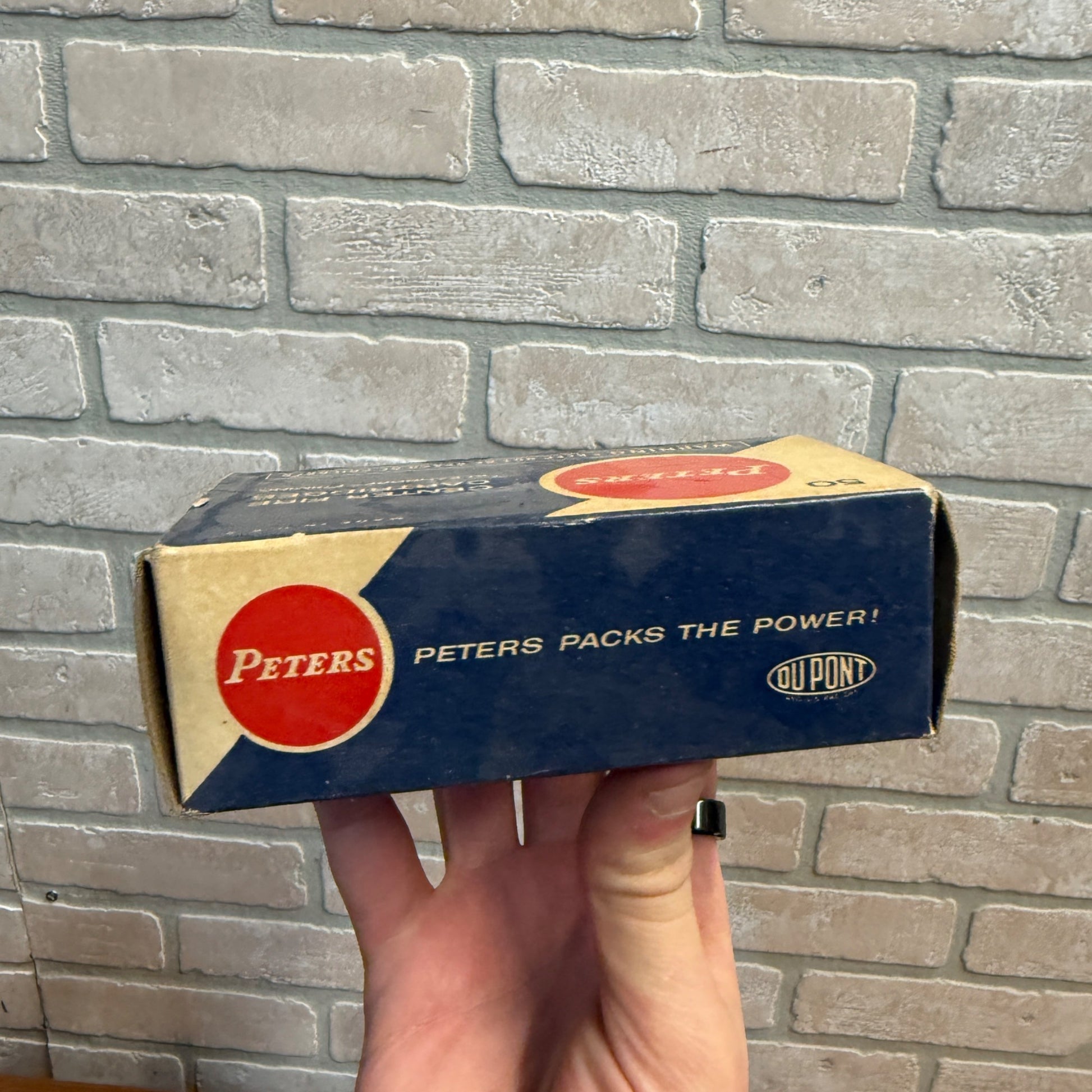 Vintage Peters Empty Center Fire Cartridge Box 38 Police Service Box