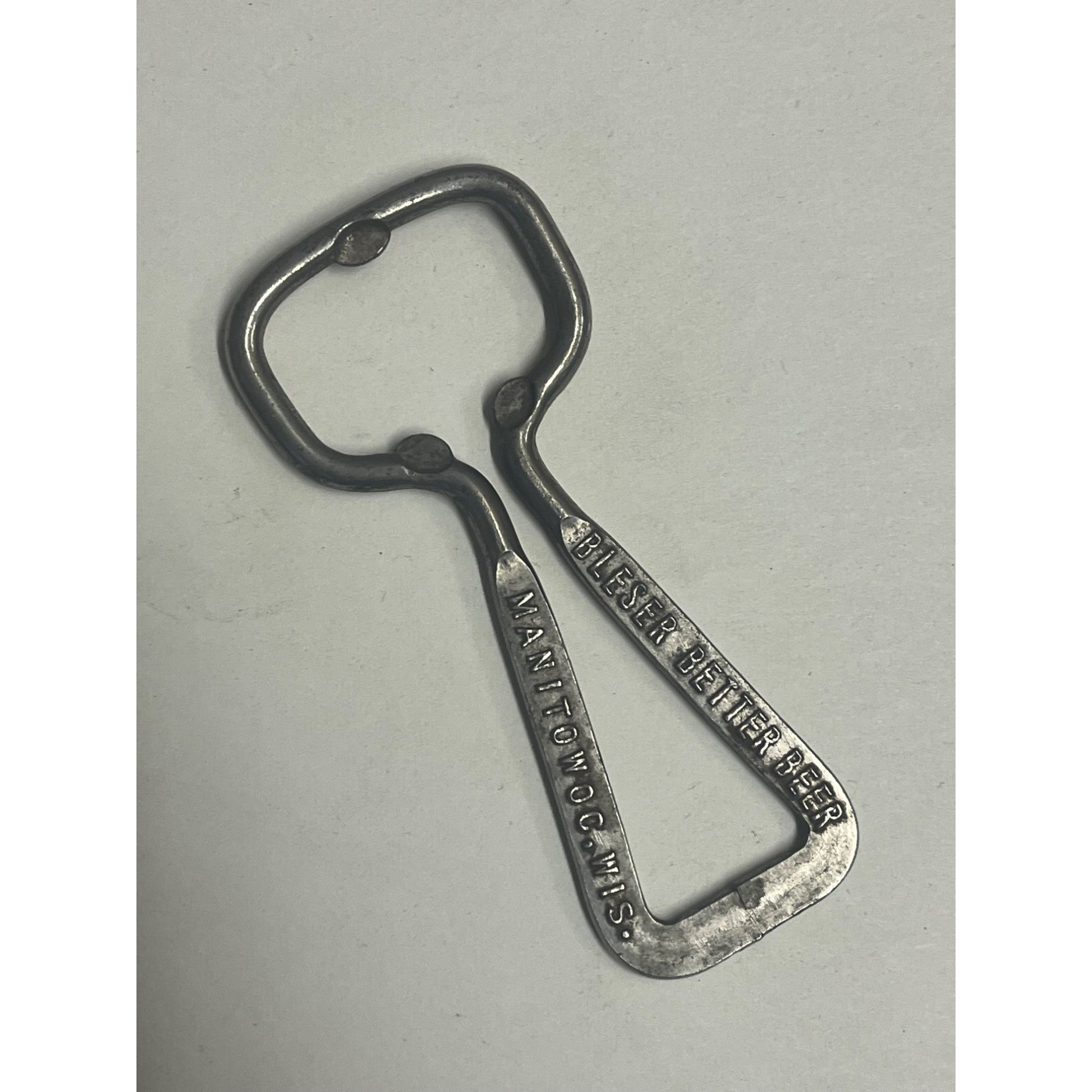 1930s Bleser Brewing Better Beer Manitowoc Wisconsin Wire Bottle Opener