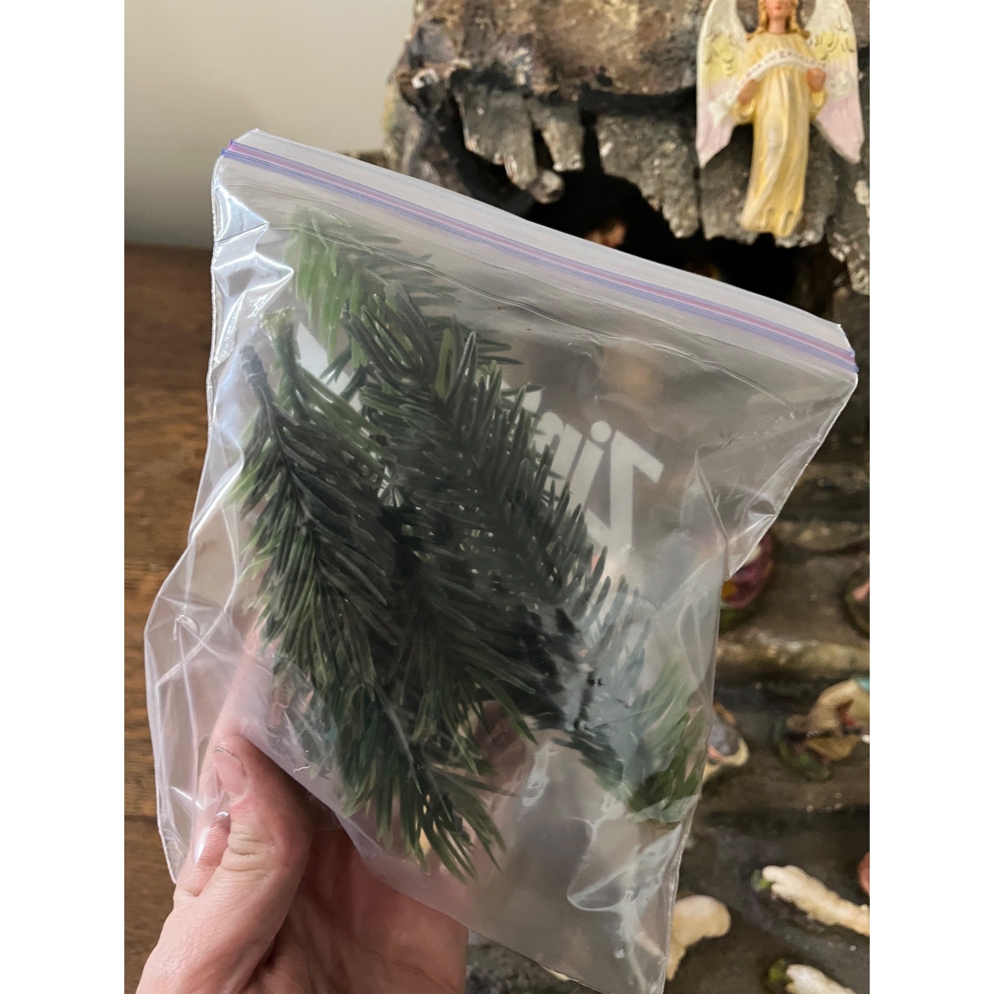 Vintage LARGE Christmas Nativity Scene Paper Mache Composition w/ Plaster Figures