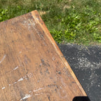 Antique Primitive Cherry & Tiger Maple Two Drawer Wash Stand Side Table c1850