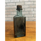 Antique 1890s Victorian Whittemore's Gilt Edge Dressing Bottle w/ Paper Label