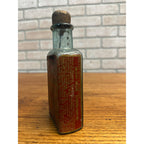 Antique 1890s Victorian Whittemore's Gilt Edge Dressing Bottle w/ Paper Label
