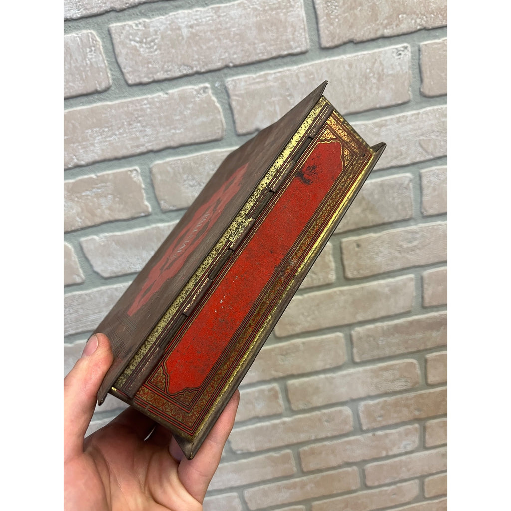 Vintage 1920s Pall Mall Cigarettes Hinged Tin Box Advertising Tobacco Cigars