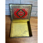Vintage 1920s Pall Mall Cigarettes Hinged Tin Box Advertising Tobacco Cigars