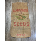 Original LAND O LAKES Princess Seeds Sack Burlap Bag Dairy Advertising