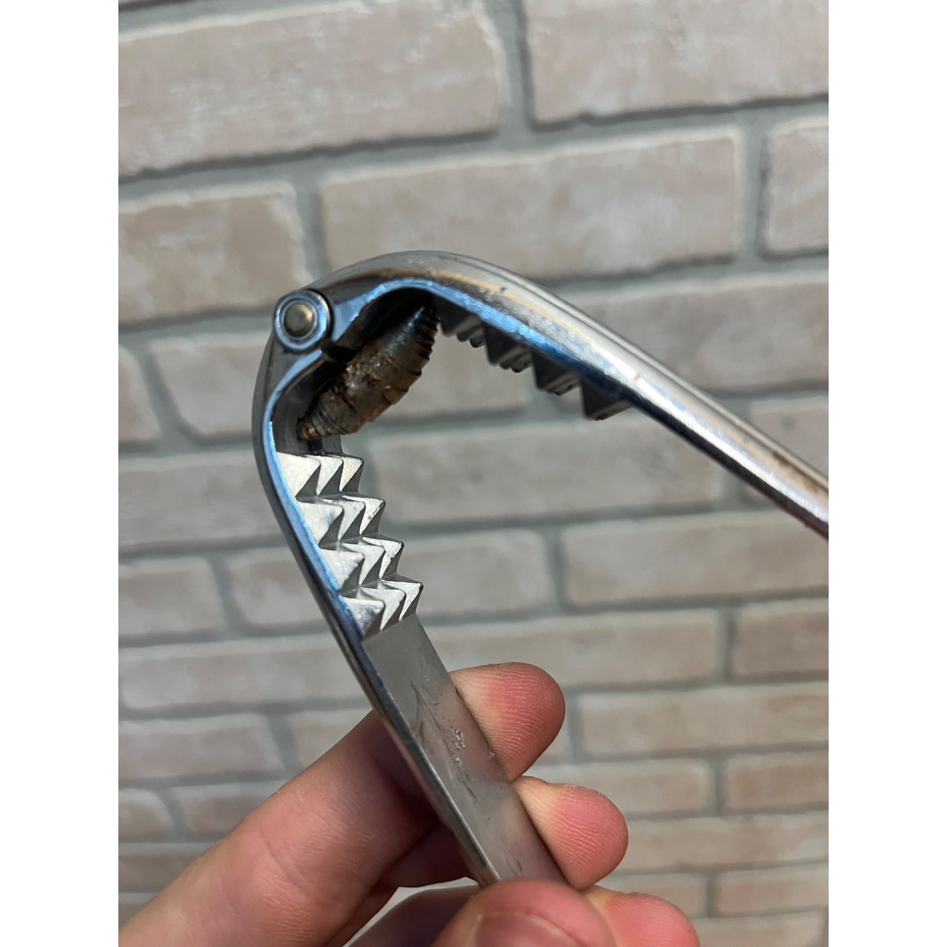 Vintage Chase Chrome Nut or Shell Cracker Crusher Tongs Art Deco 1930s