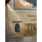 Vintage 1929 Badger Battery Copper Tires Advertising Calendar Milwaukee Gas Oil
