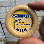 Vintage Mugridge Dairy Pure Pasteurized Milk Cap Waupun WI / Wisconsin / Wis.