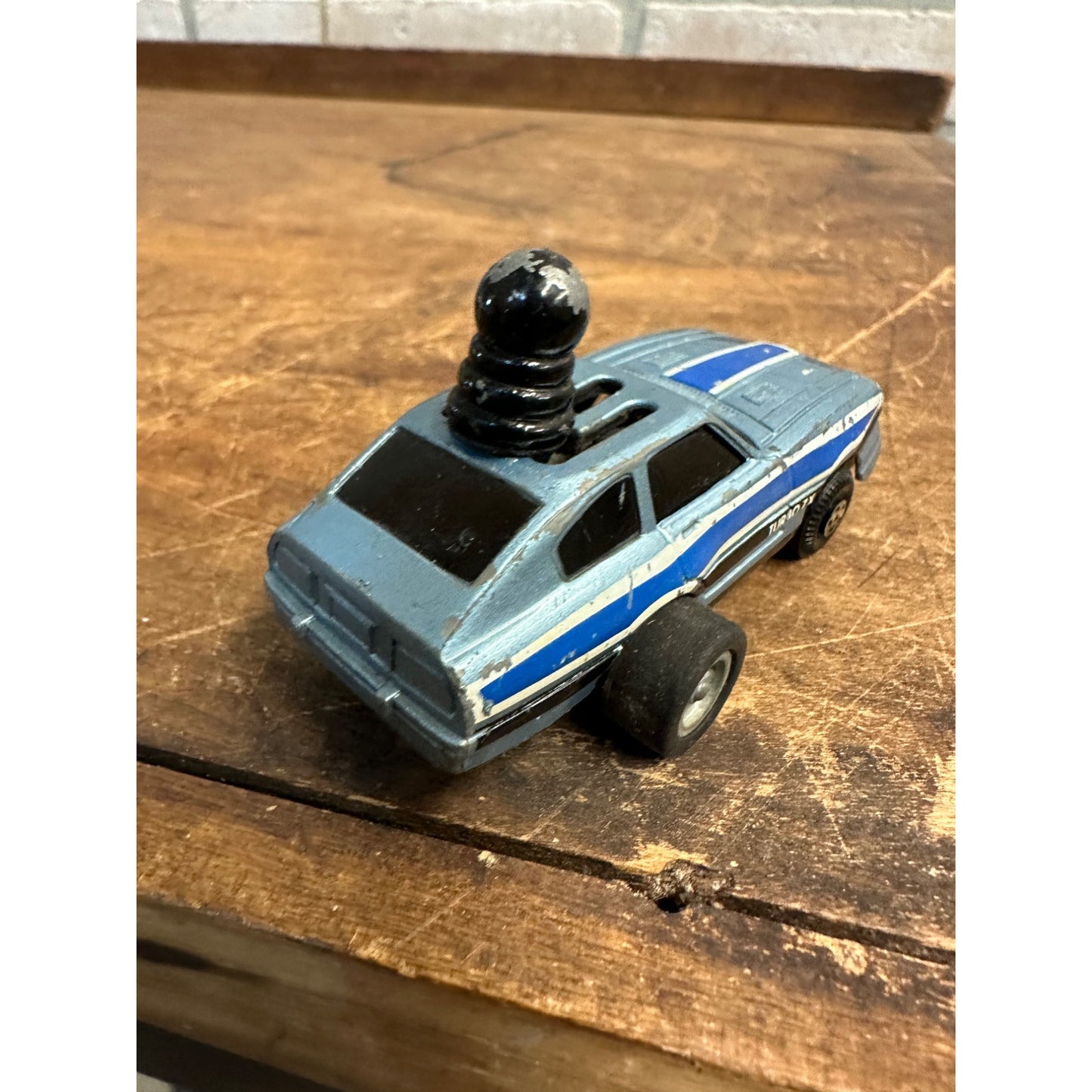 Vintage Schaper FIVE WINDERS Turbo ZX 2 Tone Blue Datsun Shifter Toy 1984