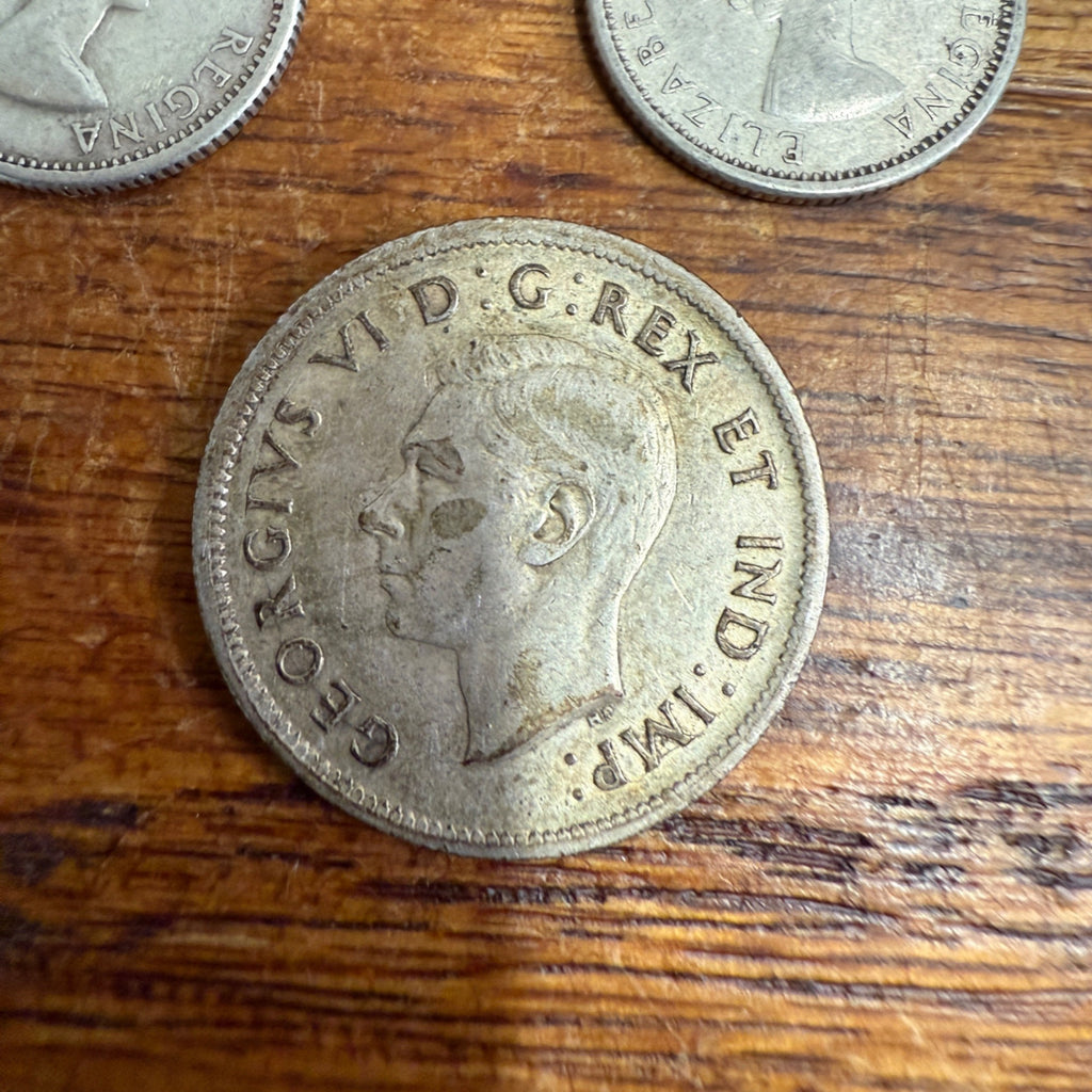 Canadian Silver Dime Quarter Lot Grab Bag Coins
