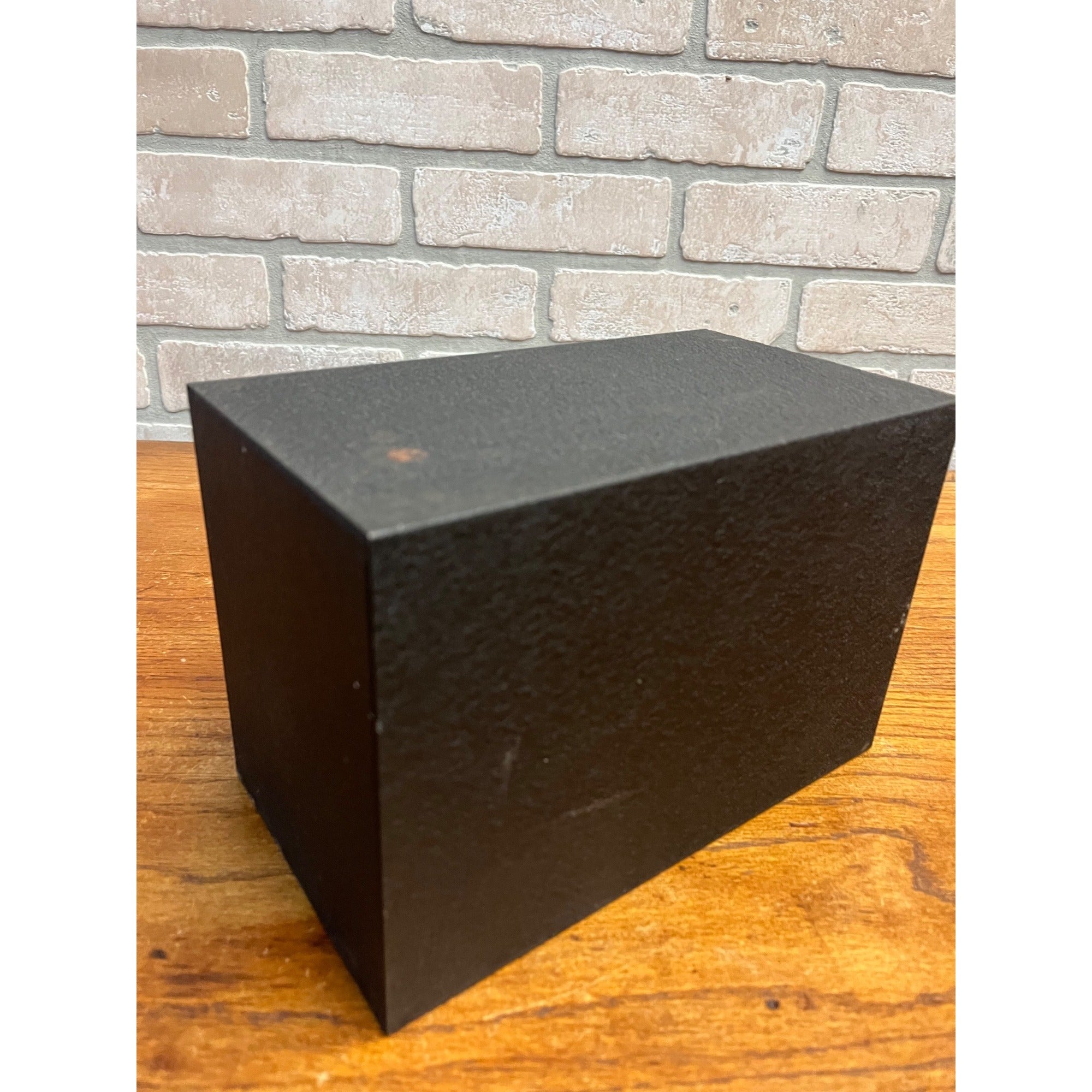 Vintage Black Metal Drugpak Rx Prescription Record File Pharmacy Box, Apothecary