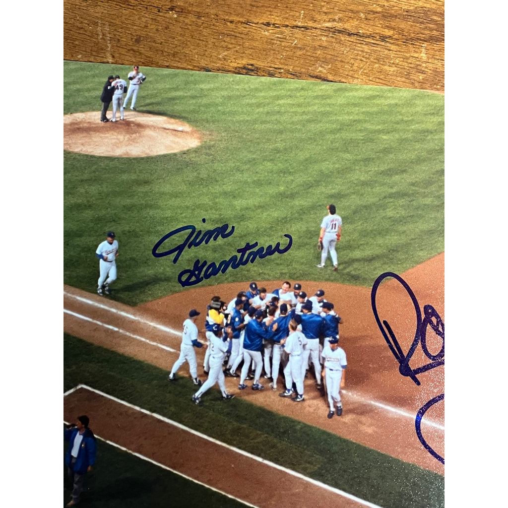 Robin Yount Autographed Signed 8x10 Photo 3000th Hit Brewers Jim Gantner