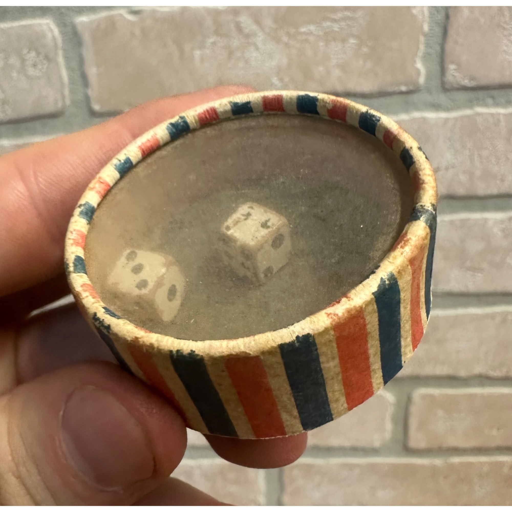 Vintage 1930s Wooden Dice Die Gambling Trade Simulator Game - Japan