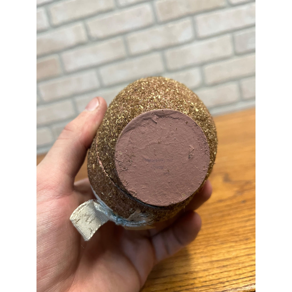 Vintage German Easter Rabbit Brown Bunny Candy Container Paper Mache Red Nose