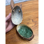 Vintage German Easter Rabbit Brown Bunny Candy Container Paper Mache Red Nose