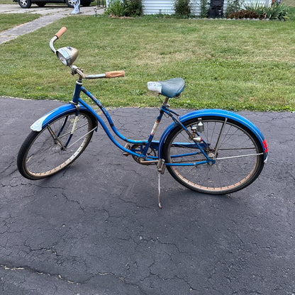 Vintage Blue Schwinn Bike 1960s-1970s