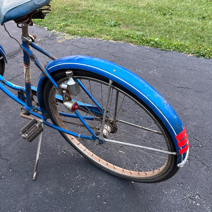 Vintage Blue Schwinn Bike 1960s-1970s