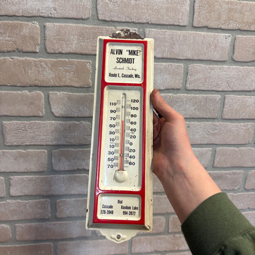 Vintage Cascade Wis Therm Metal Wall Sign Livestock Trucking Advertising