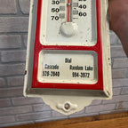 Vintage Cascade Wis Therm Metal Wall Sign Livestock Trucking Advertising