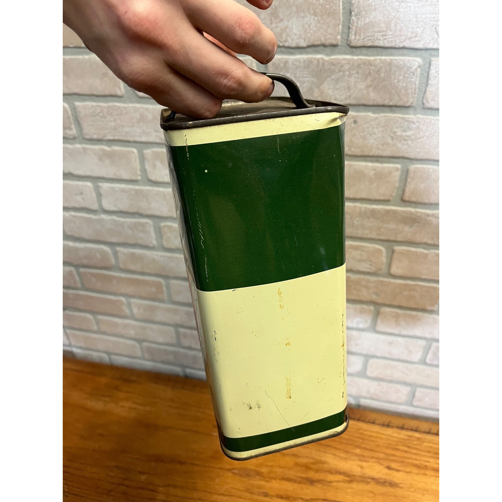 Vintage Rex Wheat Germ Oil Viobin Farm Animals Gallon Advertising Tin Can Vet