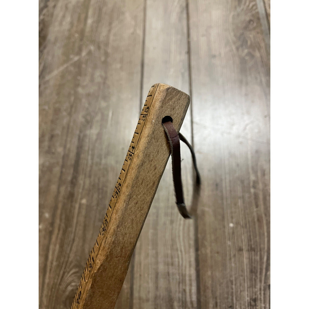 Vintage Sperry New Holland Farm 36" Measuring Yardstick Wooden Walking Stick