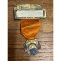 Vintage 1955 UAW CIO Convention Delegate Badge Pin Cleveland Ohio Auditorium