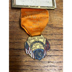 Vintage 1955 UAW CIO Convention Delegate Badge Pin Cleveland Ohio Auditorium