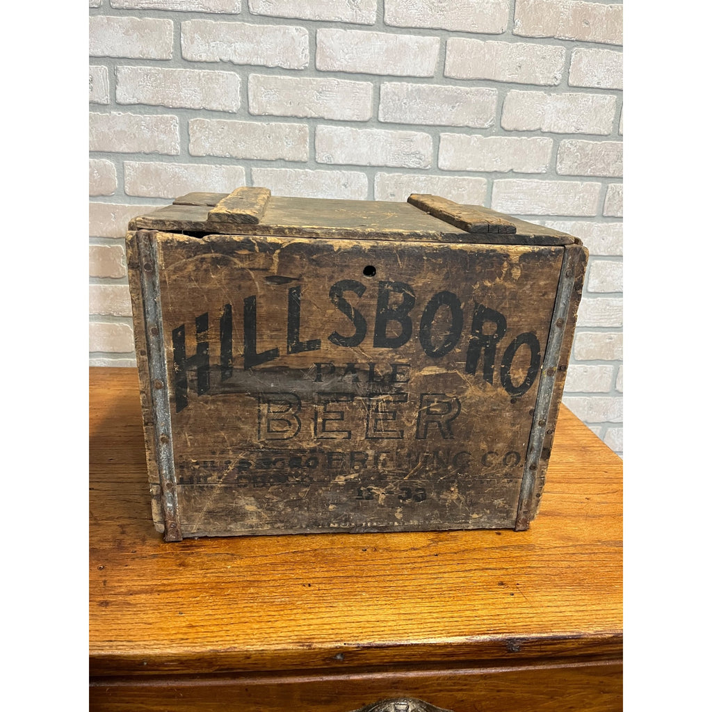 Hillsboro Pale Beer Crate Hutter Brewing Company Brewery Pre-Prohibition