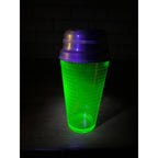 Vintage Hazel Atlas Art Deco Uranium Glass Cocktail Shaker Glows UV