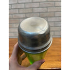 Vintage Hazel Atlas Art Deco Uranium Glass Cocktail Shaker Glows UV