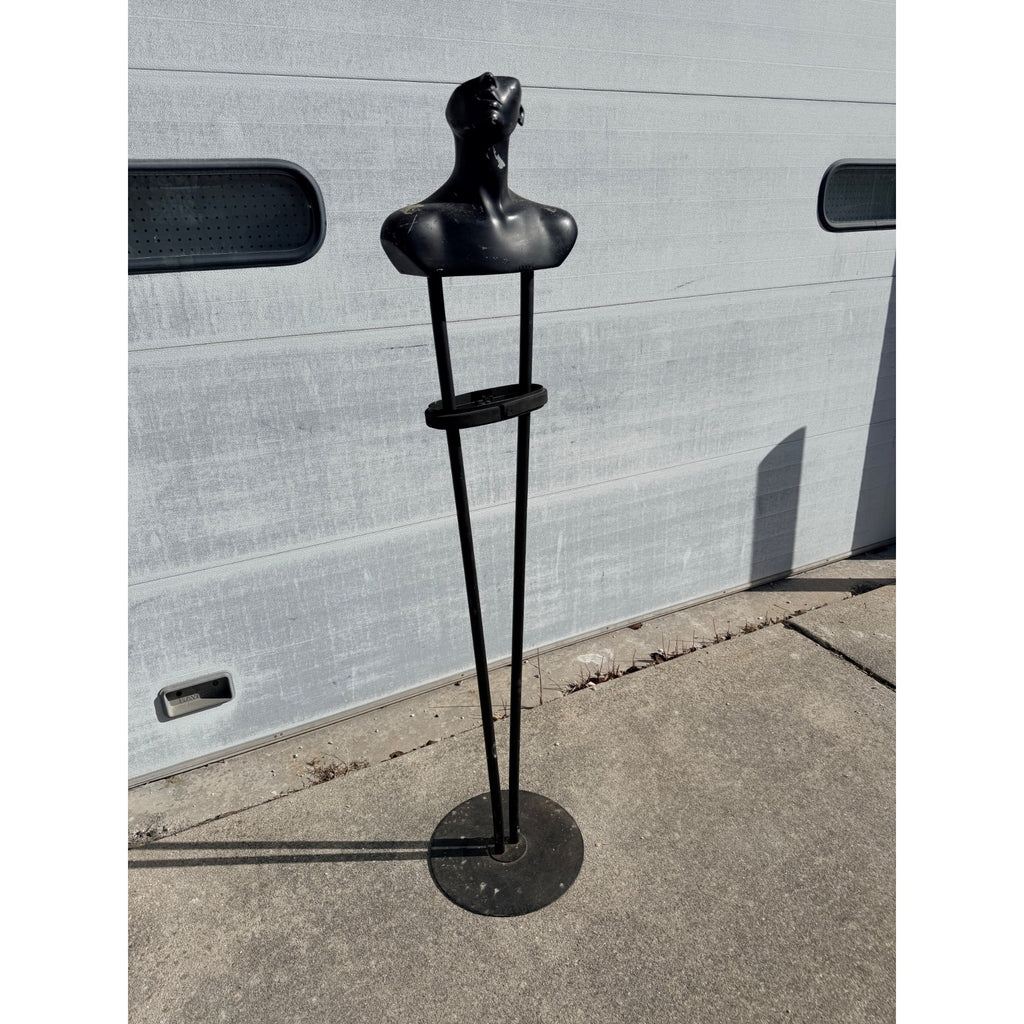 Vintage Valet Coat Rack with Partial Mannequin Bust or Store Display