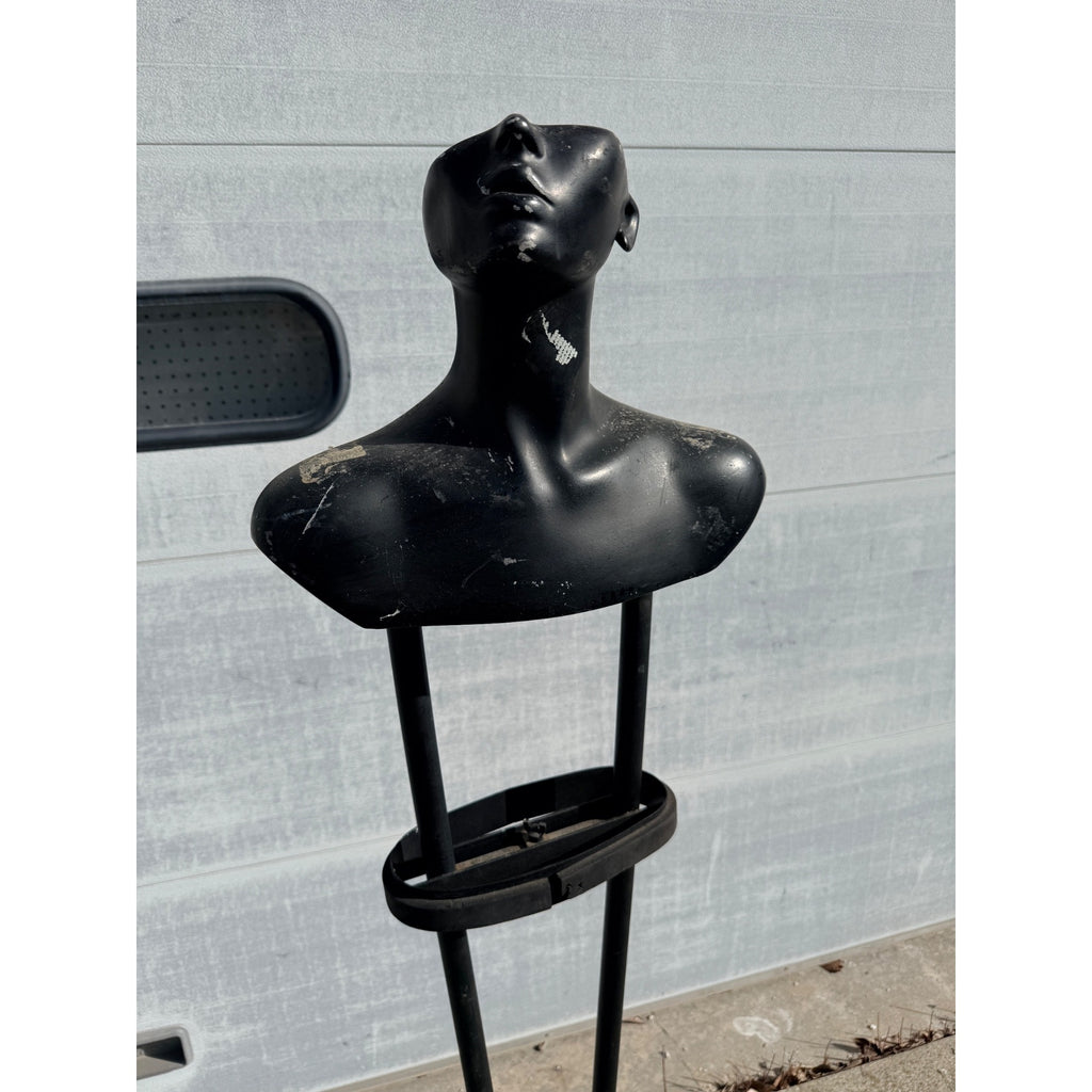 Vintage Valet Coat Rack with Partial Mannequin Bust or Store Display