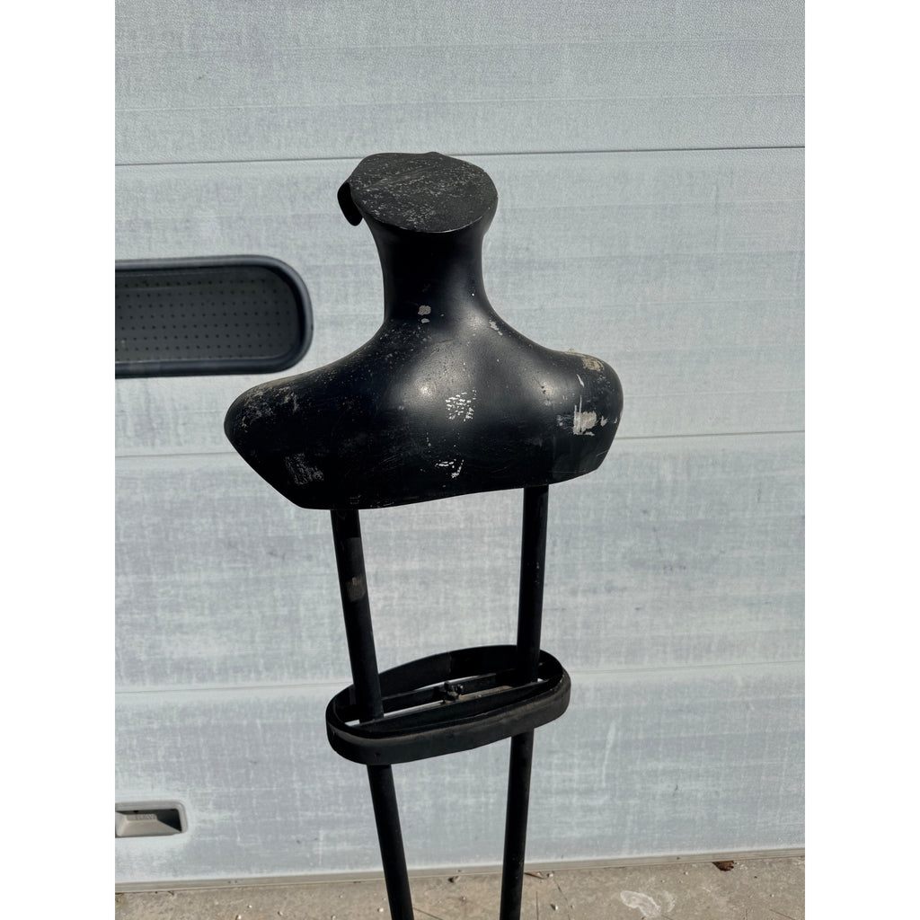 Vintage Valet Coat Rack with Partial Mannequin Bust or Store Display