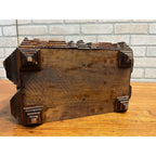 Antique Tramp Art Dresser Jewelry Box Large Chip Carved Folk Art AAFA Primitive