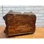 Antique Tramp Art Dresser Jewelry Box Large Chip Carved Folk Art AAFA Primitive