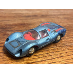 Vtg Solido Marx Ferrari 330 P3 Hong Kong 1969 Blue 1/43 3.75" Length