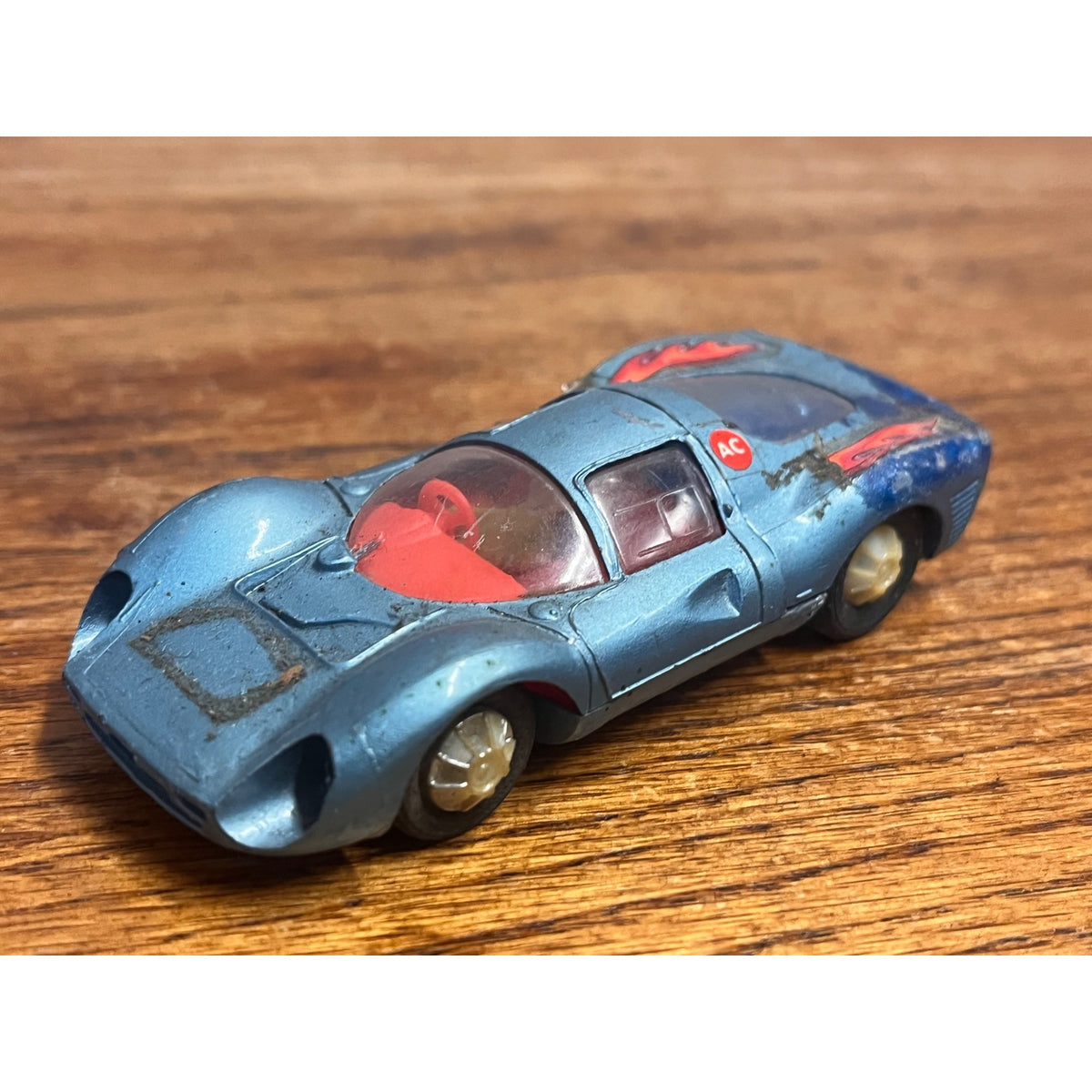 Vtg Solido Marx Ferrari 330 P3 Hong Kong 1969 Blue 1/43 3.75" Length