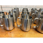 Vintage 1960s Old Hall Stainless PINT Tankards Mugs MCM Robert Welch Set 17