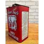 Vintage Aunt Sue's French Dry Cleaner 1 Gallon Metal Can Oil Sign Advertising